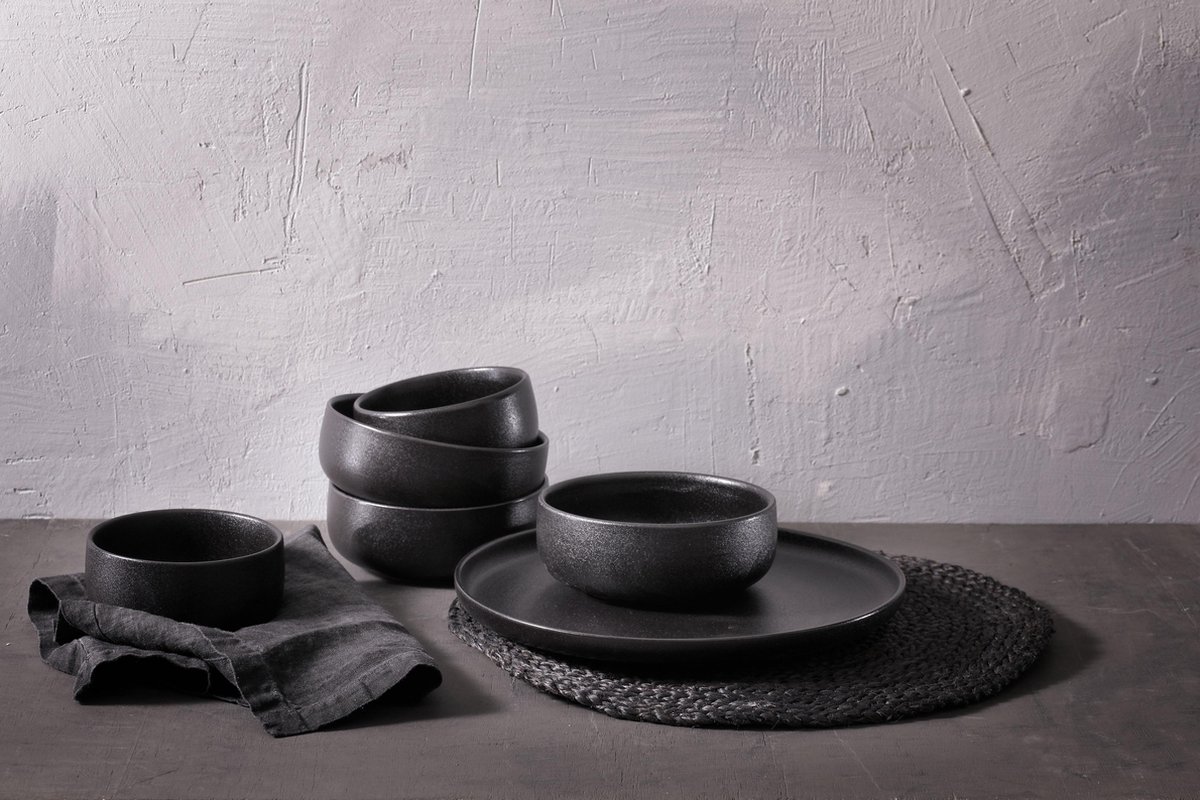 Bord Universe rechthoek Zwart